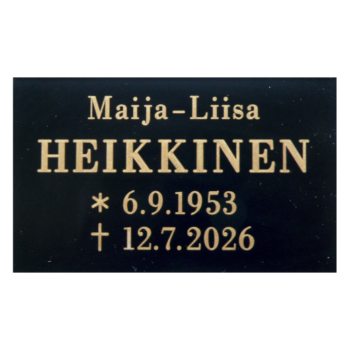 Hautakilpi muovi, 150x100mm