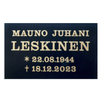 Hautakilpi muovi, 300x200mm
