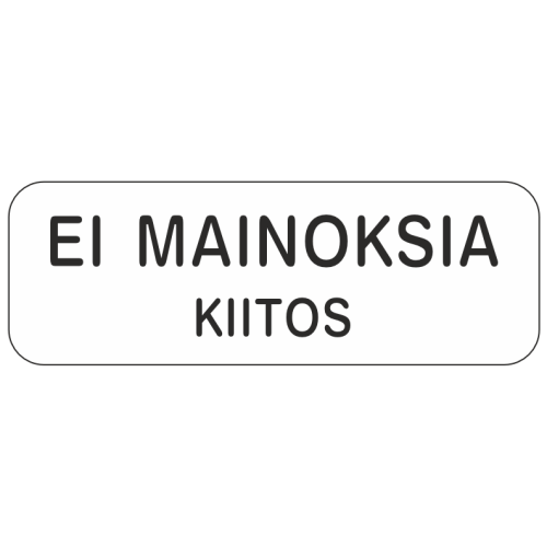 Ei mainoksia kiitos